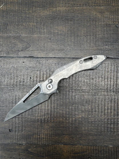 RMOR Knives Squirrel Crystalized Titanium handles