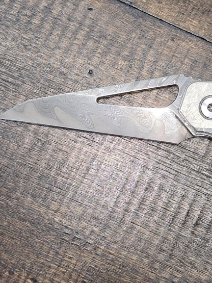 RMOR Knives Squirrel Crystalized Titanium handles