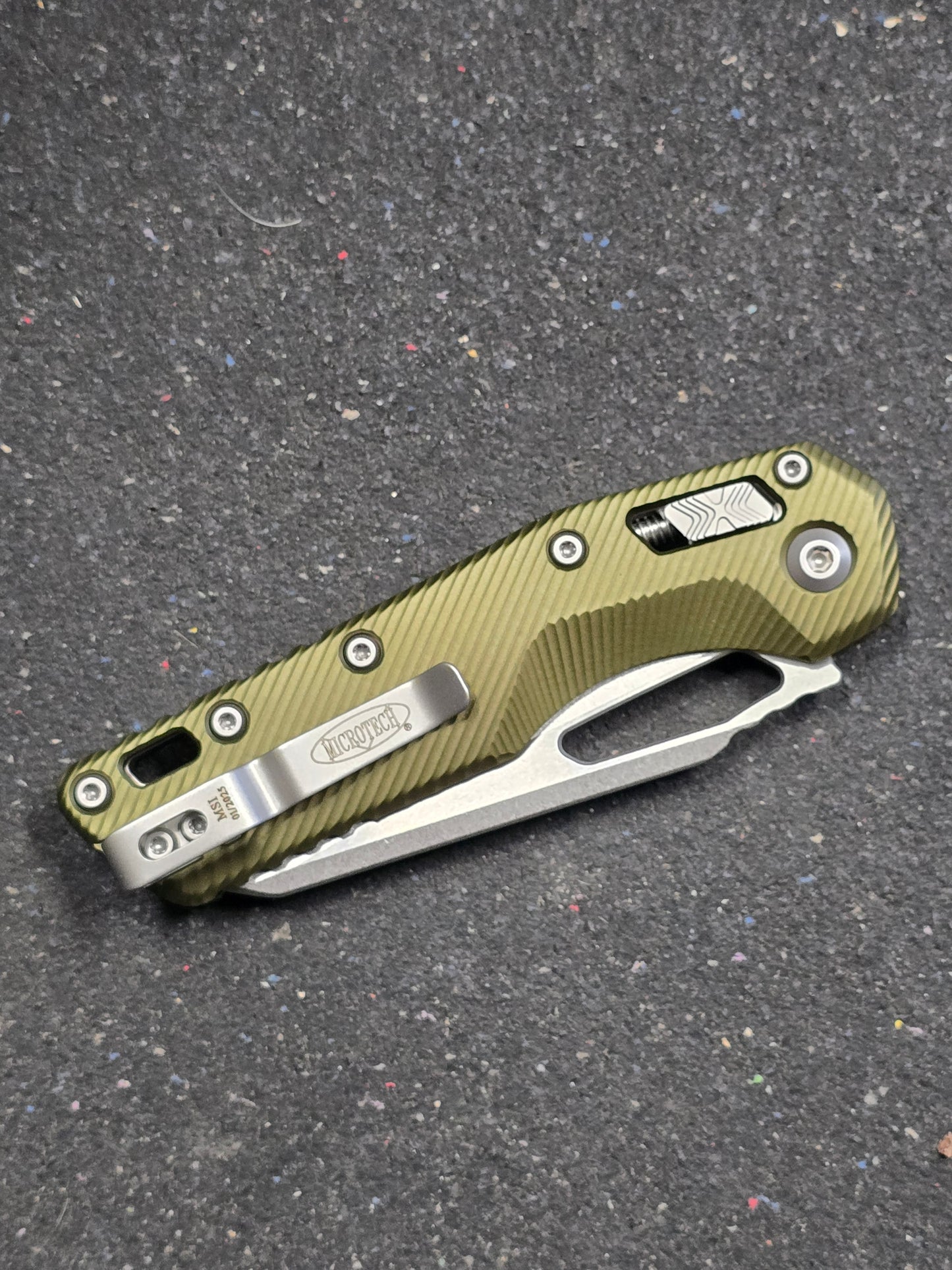 Microtech MSI Ram-Lok Flutes Green Aluminium