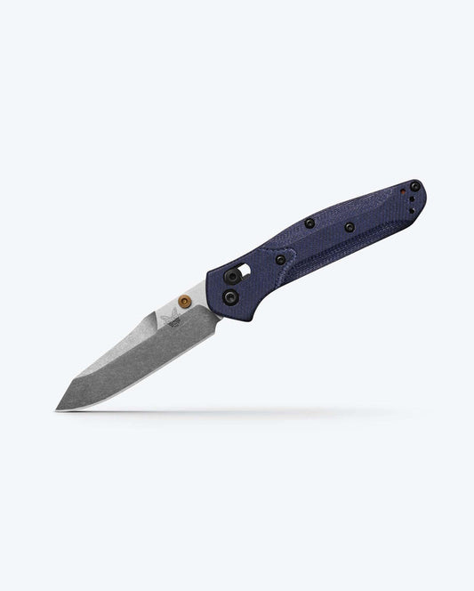 Benchmade Mini Osborne 945-04 AXIS Lock Knife Denim Micarta (2.9" SW M390)