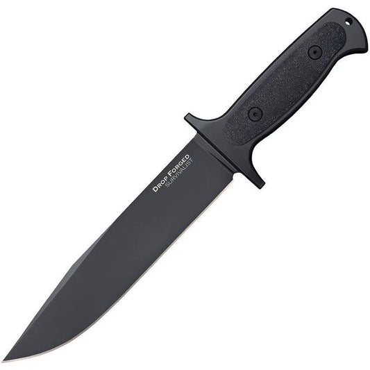 Cold Steel Drop Forged Survivalist Fixed Blade Knife Black G-10 (8" Black) 36MH