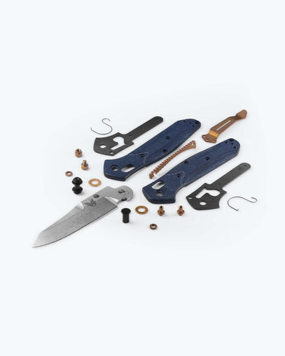 Benchmade Mini Osborne 945-04 AXIS Lock Knife Denim Micarta (2.9" SW M390)