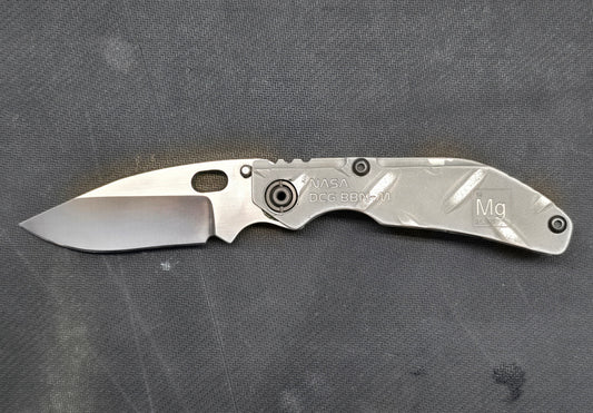 Dwyer Custom Goods BBNM Drop point NASA Magnesium Tread Plate Face