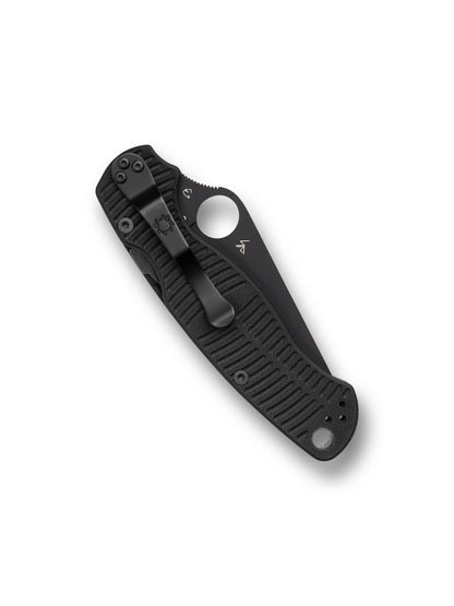 Spyderco Paramilitary 2 MagnaCut Salt Knife Black G-10 (3.45" Black DLC)