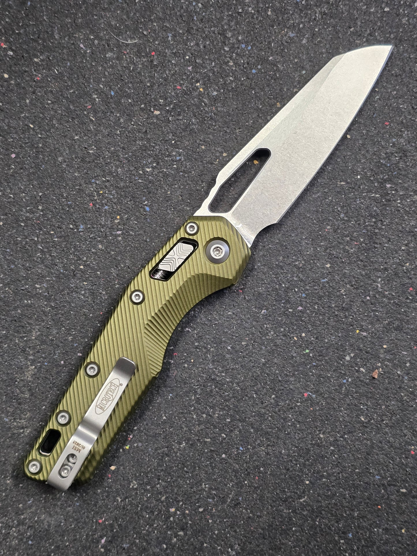 Microtech MSI Ram-Lok Flutes Green Aluminium
