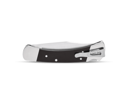 Buck 110 Magnacut Slim Elite Heritage Lockback Knife Ebony/Nickel Silver (3.75" Satin)