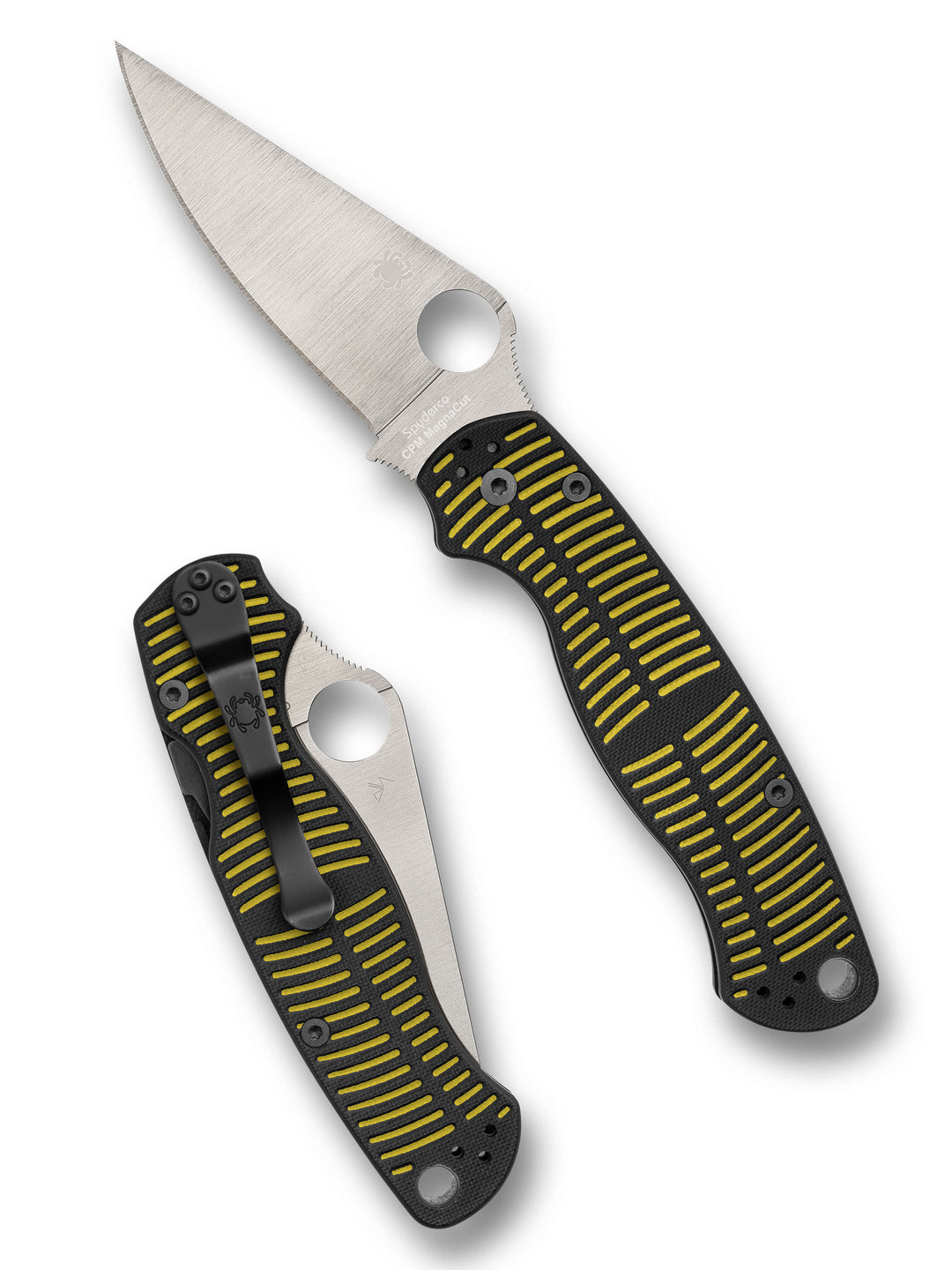 Spyderco Paramilitary 2 MagnaCut Salt Knife Yellow/Black G-10 (3.45" )