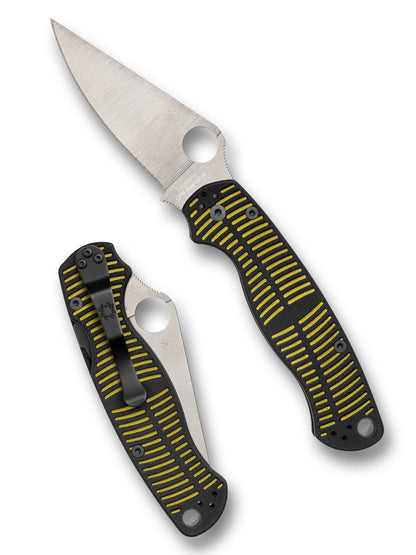 Spyderco Paramilitary 2 MagnaCut Salt Knife Yellow/Black G-10 (3.45" )