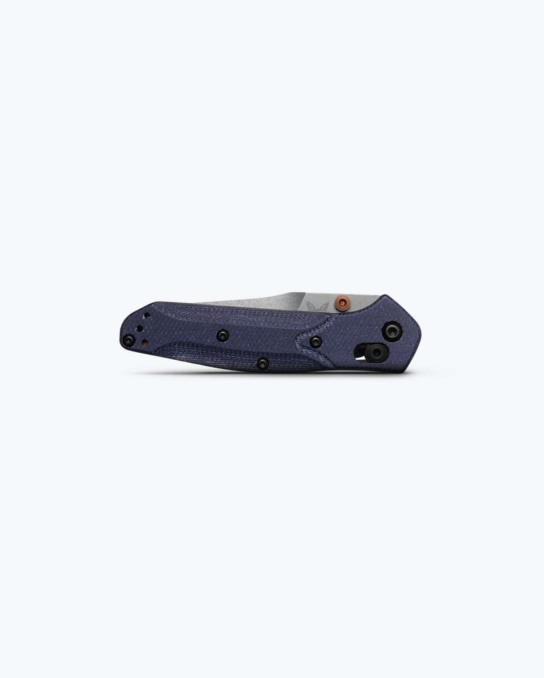 Benchmade Mini Osborne 945-04 AXIS Lock Knife Denim Micarta (2.9" SW M390)
