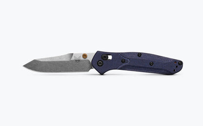 Benchmade Mini Osborne 945-04 AXIS Lock Knife Denim Micarta (2.9" SW M390)
