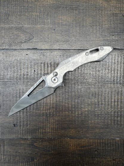 RMOR Knives Squirrel Crystalized Titanium handles
