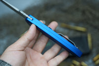 Pro-Tech LG301-blue Rockeye Auto blue handle CPM-S35VN