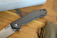 Zero Tolerance 0452CF Dmitry Sinkevich Flipper 4.1" S35VN Satin Blade, Carbon Fiber and Titanium Handles