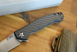 Zero Tolerance 0452CF Dmitry Sinkevich Flipper 4.1" S35VN Satin Blade, Carbon Fiber and Titanium Handles