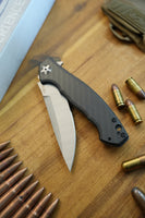 Zero Tolerance 0452CF Dmitry Sinkevich Flipper 4.1" S35VN Satin Blade, Carbon Fiber and Titanium Handles