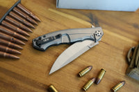 Zero Tolerance 0452CF Dmitry Sinkevich Flipper 4.1" S35VN Satin Blade, Carbon Fiber and Titanium Handles