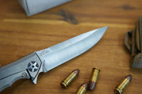 Zero Tolerance 0452CF Dmitry Sinkevich Flipper 4.1" S35VN Satin Blade, Carbon Fiber and Titanium Handles