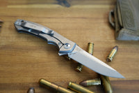 Zero Tolerance 0450 Dmitry Sinkevich Flipper 3.25" S35VN Satin Blade, Titanium Handles