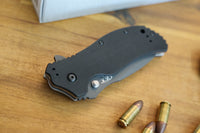 Zero Tolerance Model 0350 Assisted Flipper Knife 3.25" S30V Black Plain Blade, Black G10 Handles