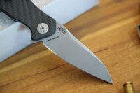 Zero Tolerance 0770CF Assisted Flipper 3.25" S35VN Stonewash Blade, Carbon Fiber Handles