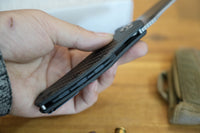 Zero Tolerance 0770CF Assisted Flipper 3.25" S35VN Stonewash Blade, Carbon Fiber Handles