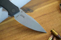 Zero Tolerance 0357BW Assisted Flipper Knife 3.25" CPM-20CV BlackWashed Drop Point Blade, Black G10 Handles