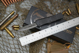 Microtech 138-16S Signature Series Troodon AUTO OTF 3.06" Damascus Double Edged Dagger Blade, Black Aluminum Handles
