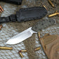 White River Knives Justin Gingrich GTI 4.5" CPM-S35VN Stonewashed Blade, Micarta Handle, Kydex Sheath - WRGTI45-LBO