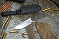White River Knives Justin Gingrich GTI 4.5" CPM-S35VN Stonewashed Blade, Micarta Handle, Kydex Sheath - WRGTI45-LBO
