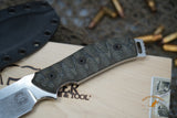White River Knives Justin Gingrich GTI 4.5" CPM-S35VN Stonewashed Blade, Micarta Handle, Kydex Sheath - WRGTI45-LBO