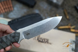 White River Knives Justin Gingrich GTI 4.5" CPM-S35VN Stonewashed Blade, Micarta Handle, Kydex Sheath - WRGTI45-LBO