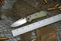 Benchmade Mini Freek AXIS Lock Knife Natural G-10 (3" Stonewash)