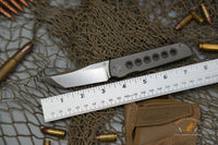 North Mountain Chop limited circle Tanto Titanium handle Zirconium Damascus clip N690 steel