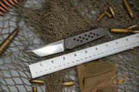 North Mountain Chop limited circle Tanto Titanium handle Zirconium Damascus clip N690 steel