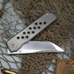 North Mountain Chop limited circle Tanto Titanium handle Zirconium Damascus clip N690 steel