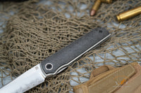 North Mountain Chop San Mai SLD Steel marble carbon fiber