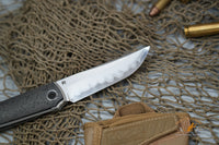 North Mountain Chop San Mai SLD Steel marble carbon fiber