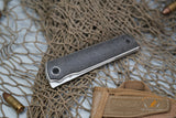 North Mountain Chop San Mai SLD Steel marble carbon fiber