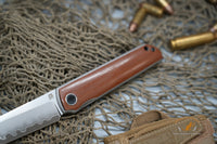 North Mountain Chop Tanto San Mai SLD Steel vintage Micarta