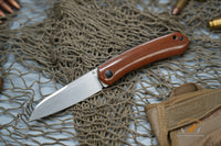North Mountain Blade Jellyfish Hand Brushed M390 Steel Vintage Micarta