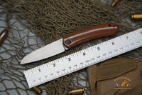 North Mountain Blade Jellyfish Hand Brushed M390 Steel Vintage Micarta