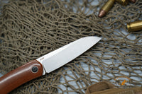 North Mountain Blade Jellyfish Hand Brushed M390 Steel Vintage Micarta