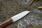 North Mountain Blade Jellyfish Hand Brushed M390 Steel Vintage Micarta