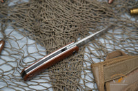 North Mountain Blade Jellyfish Hand Brushed M390 Steel Vintage Micarta