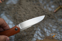 North Mountain Blade Jellyfish Hand Brushed M390 Steel Vintage Micarta