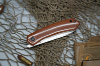North Mountain Blade Jellyfish Hand Brushed M390 Steel Vintage Micarta