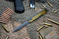 Heretic Ultem Cleric II OTF MagnaCut Black DLC Double Serrated Edge Dagger Blade,  - H020-6C-ULTEM
