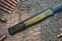 Heretic Ultem Cleric II OTF MagnaCut Black DLC Double Serrated Edge Dagger Blade,  - H020-6C-ULTEM