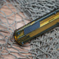 Heretic Ultem Cleric II OTF MagnaCut Black DLC Double Serrated Edge Dagger Blade,  - H020-6C-ULTEM