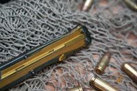 Heretic Ultem Cleric II OTF MagnaCut Black DLC Double Serrated Edge Dagger Blade,  - H020-6C-ULTEM